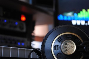 Cheerleading-Music-Mixing-Headphones-On-Desk